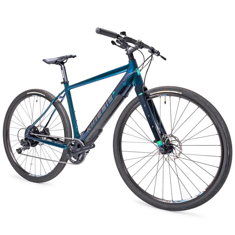 Kinesis UK Range Ride 50 Flat Bar Adventure E-bike in Blue-1